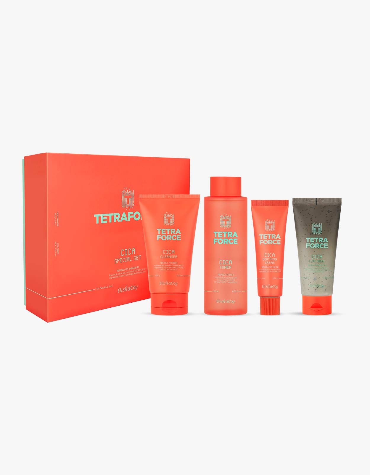 Tetraforce set (Toner/ Cream/ Cleanser/ Wash off mask)